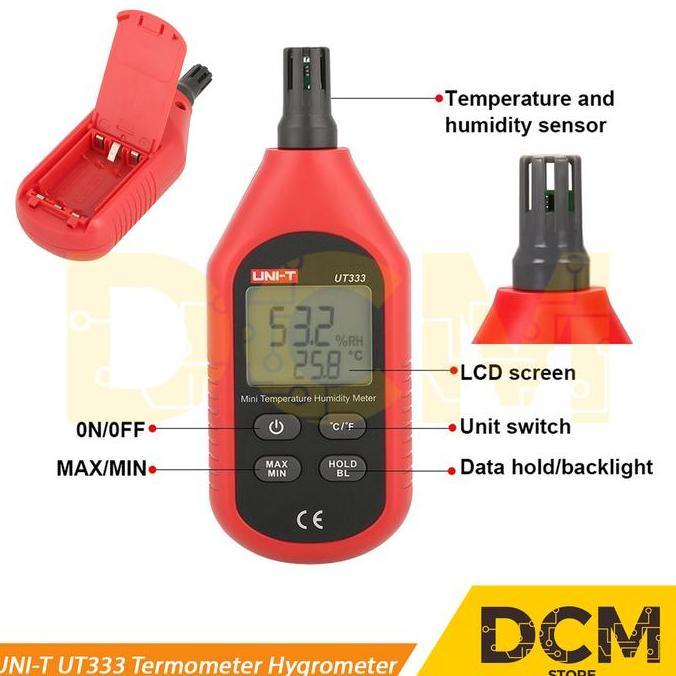 Jual UNI-T ut333 Termometer Hygrometer Pengukur Suhu dan Kelembaban ...
