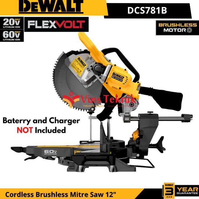 Jual Sale Dewalt Dcs781B Mesin Gergaji Kayu Alumunium Baterai Cordless ...
