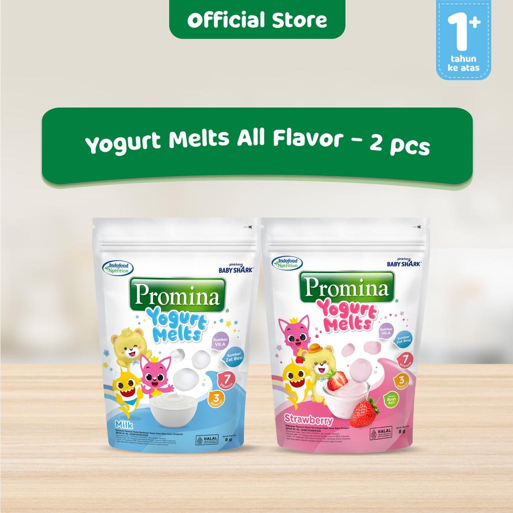 Jual Bundling Promina Yogurt Melts Mix Variant 8g x 2 pcs | Shopee ...
