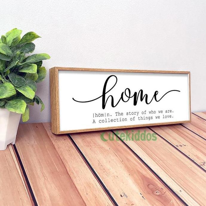 Jual Hiasan Dinding Wall Decor Home Definition Sign Poster Kayu Arti ...