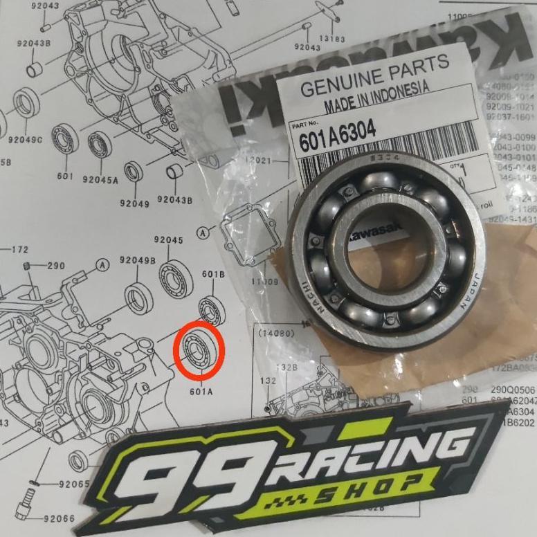Jual BEARING BERING LAKER LAHER MESIN BAWAH RASIO KIRI 6304 NINJA R SS ...