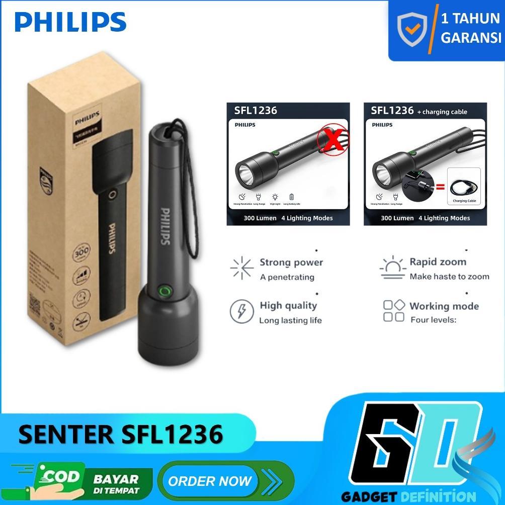 Jual Philips Lampu Senter LED / Senter Police Swat Flashlight Super ...
