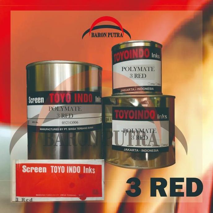 Jual =====] TINTA TOYO POLYMATE 3 RED 200GR (TINTA PLASTIK) | Shopee ...