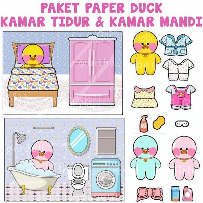 Jual Mainan anak bebek kertas Paper duck viral | Shopee Indonesia
