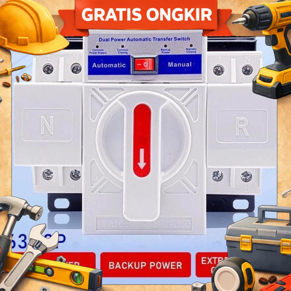Jual 2P63A Automatic Transfer Api Switch Ats Kekuasaan Ganda 63A 2P ...