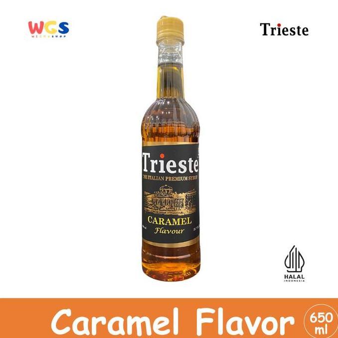 Jual Trieste Syrup Premium Caramel Flavour 650ml Sirup Rasa Karamel ...