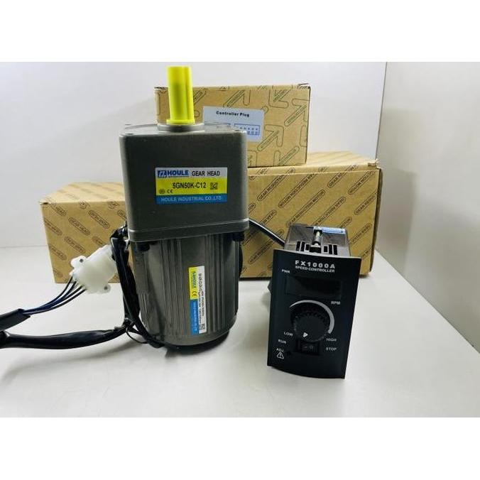 Jual Speed Control Motor Gearbox 40W 220V 1 Phase - Gear Head ...