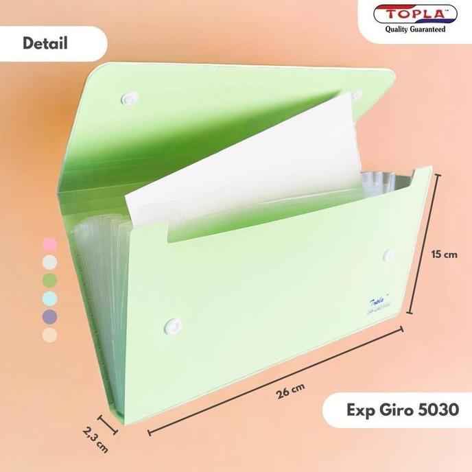 Jual Notbad- Topla Map Giro 5030 Tempat Dompet Dokumen Giro Nota Cek ...
