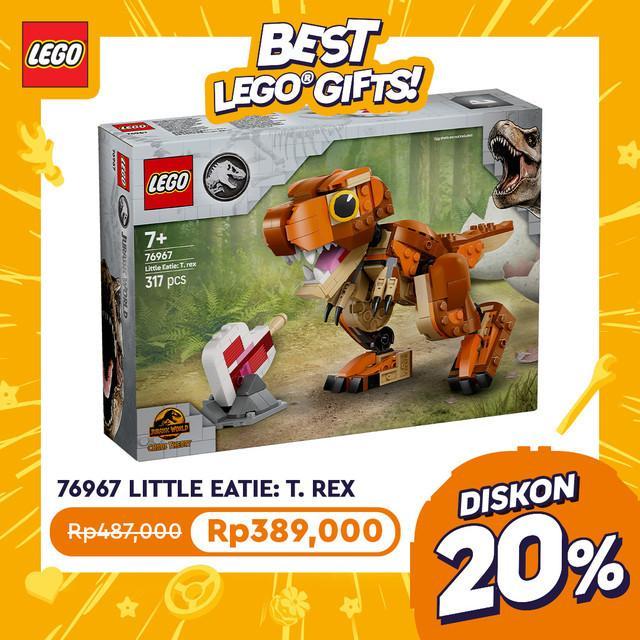 Jual Lego Jurassic World 76967 Little Eatie: T. Rex (317 Pieces ...