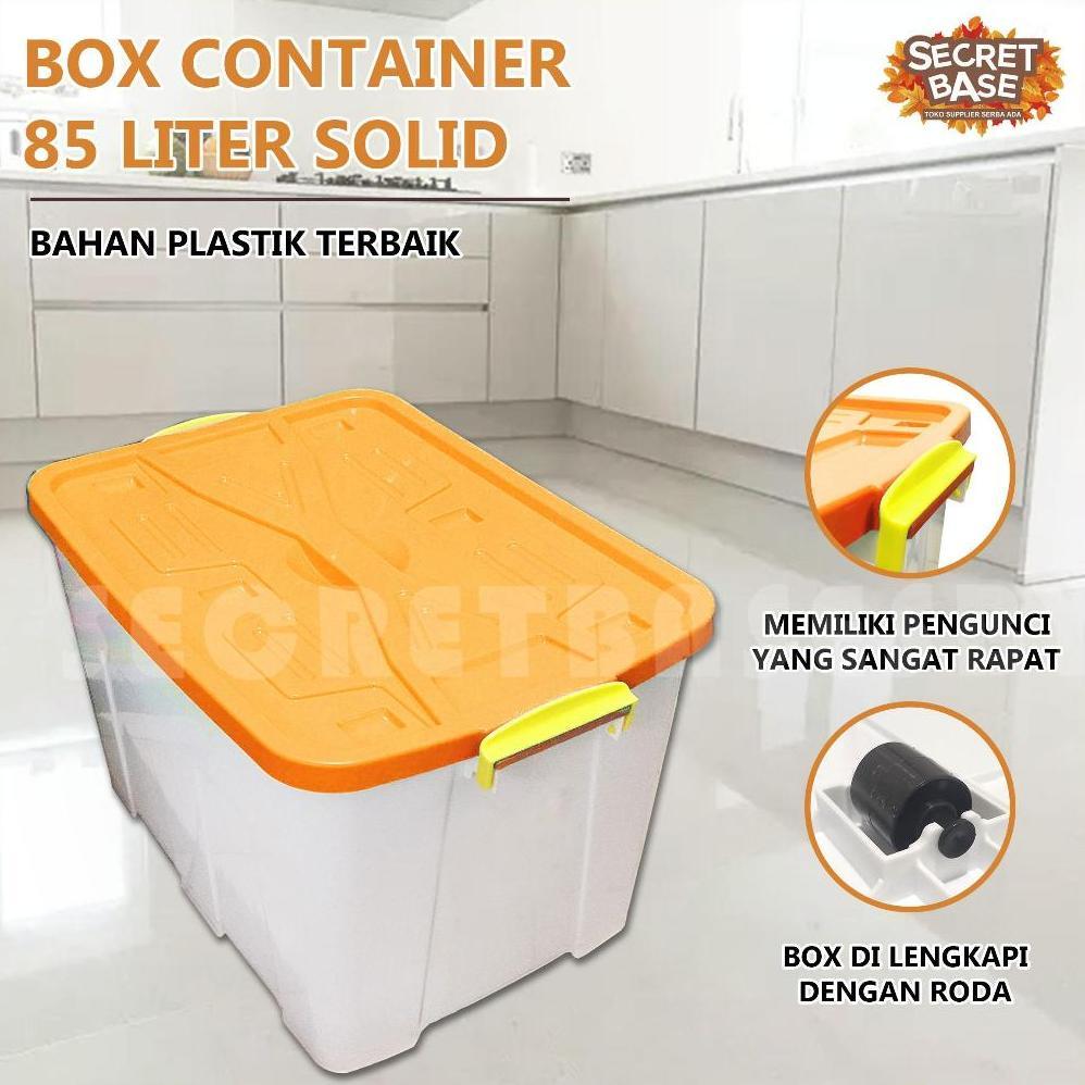 Jual BOX CONTAINER 85 LITER + RODA - Kontainer Box Plastik / Container ...