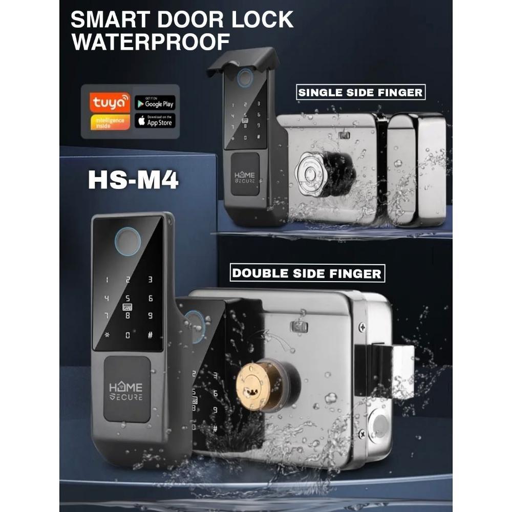Jual READY Smart Door Lock Fingerprint Dual Sensor Waterproof untuk ...