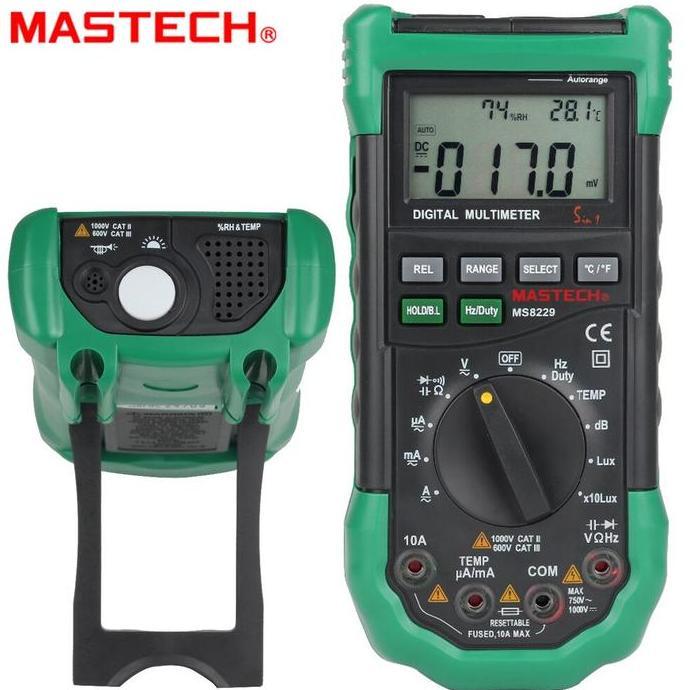 Jual NEW - MS8229 Mastech Multimeter 5 in1 Lux Sound Termometer ...