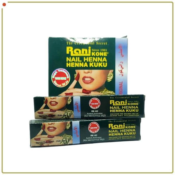 Jual HENNA KUKU RANI NAIL RK82/12 PCS 100%ORIGINAL RANI NAIL HENNA Art ...