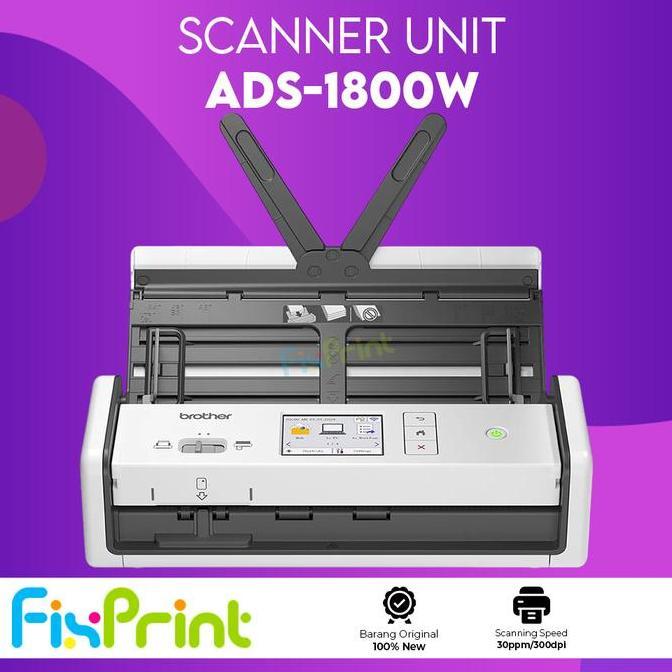Jual Scanner ADS-1800W Scanner Compact Document ADS 1800 Mesin Portable ...