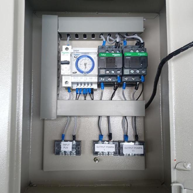 Jual Panel Timer Double Kontaktor Panel 2 Pompa Hidup Bergantian ...