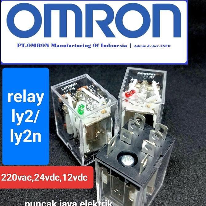 Jual relay Omron original ly2/ly2n 24vdc 8kaki 10a/relay ly2n relay ...