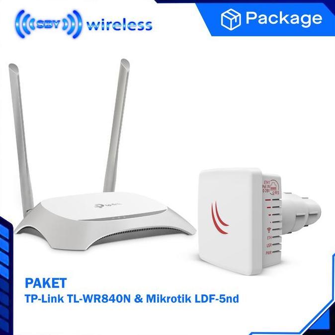 Jual Mikrotik LDF-5 Plus TPLink TL-WR840N Wireless Router | Shopee ...