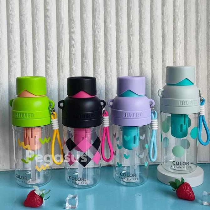 Jual ZD3515 Botol Minum Infuser Unik Beloved Color Romantic 760ml ...
