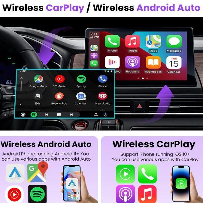 Jual Promo Wireless Android Auto Headunit Mobil Usb Dongle Carplay ...