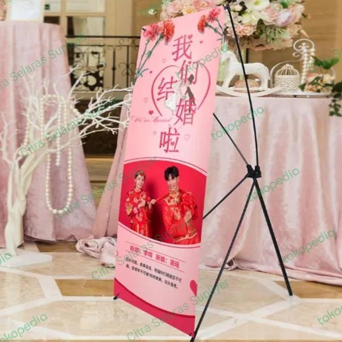 Jual Festwid- Rangka Tiang Y Banner 60X160 Display Promosi Iklan Stand ...