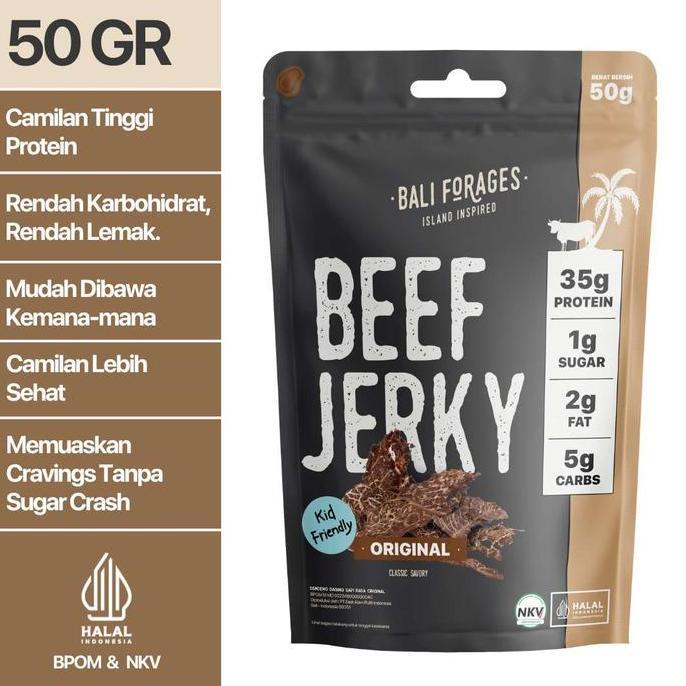 Jual Tablock- Bali Forages Beef Jerky Original | Daging Dendeng Sapi ...