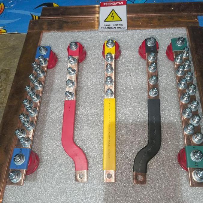 Jual BUSBAR RSTN + GROUND PANJANG 20 CM UNTUK MCCB 30A/100A | Shopee ...
