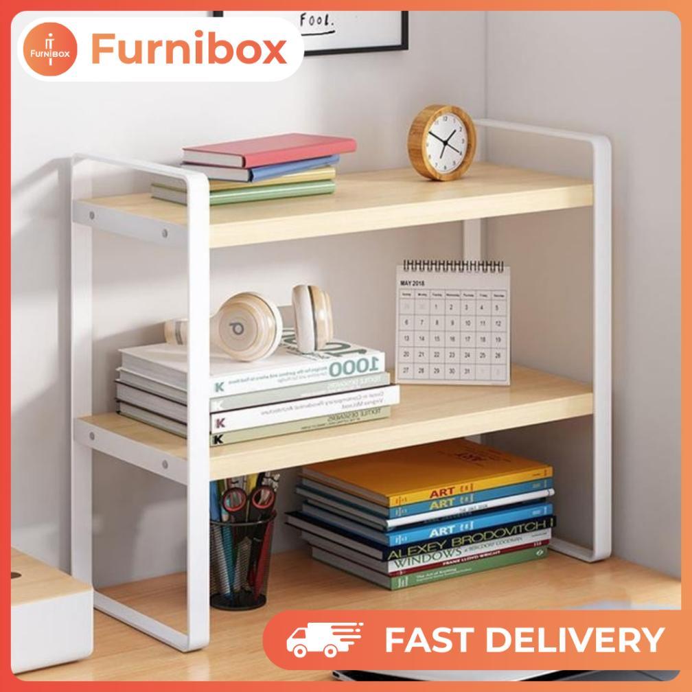 Jual [POP] Rak Buku Kayu Portable Meja Susun Mini Sudut Kamar Kantor ...