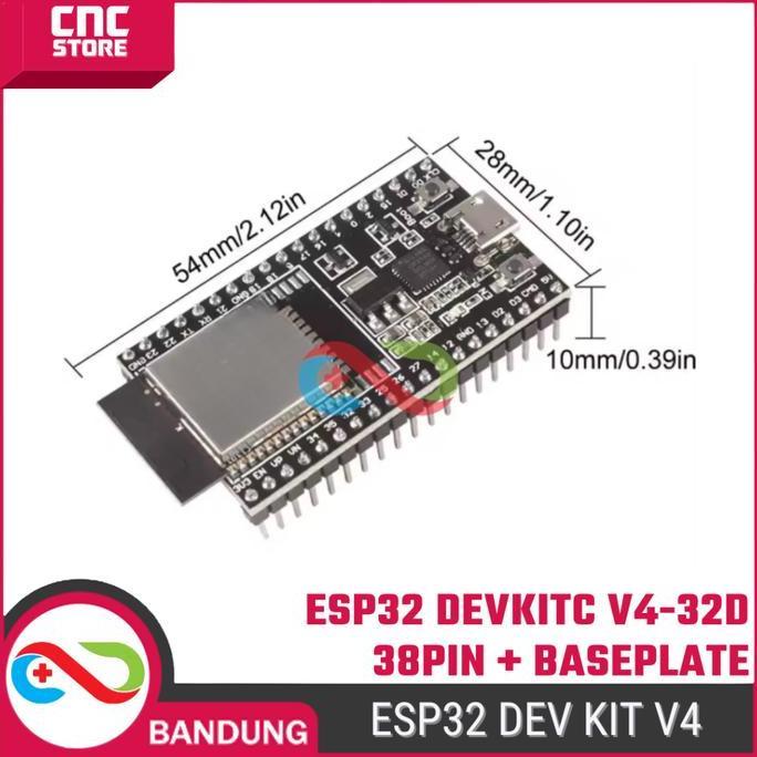 Jual ESP32 DevKitC V4 WROOM-32D Board WiFi Bluetooth + Expansion Base ...