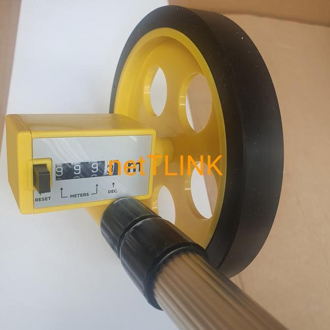 Jual meteran dorong 1 roda murah / WALKING MEASURE WHEEL 999mtr ...