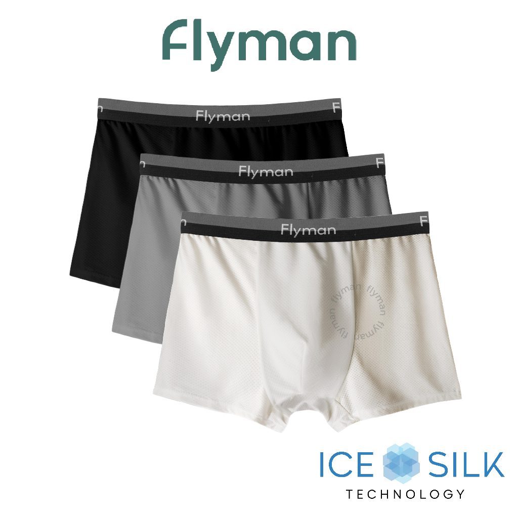 Jual Flyman Soft Mesh Boxer 1 Pcs Fm 3385 | Shopee Indonesia