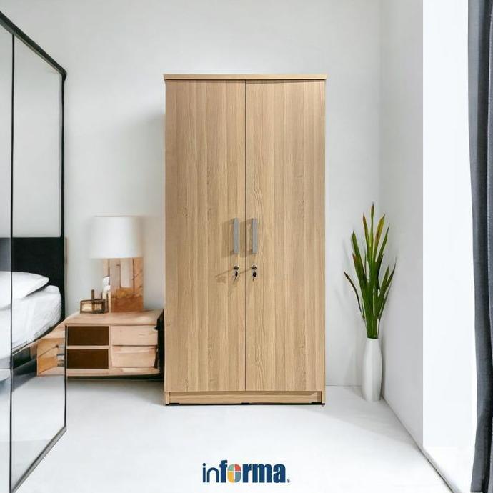 Jual Informa Rana Lemari Pakaian 2 Pintu - Cokelat Maple Penyimpanan ...