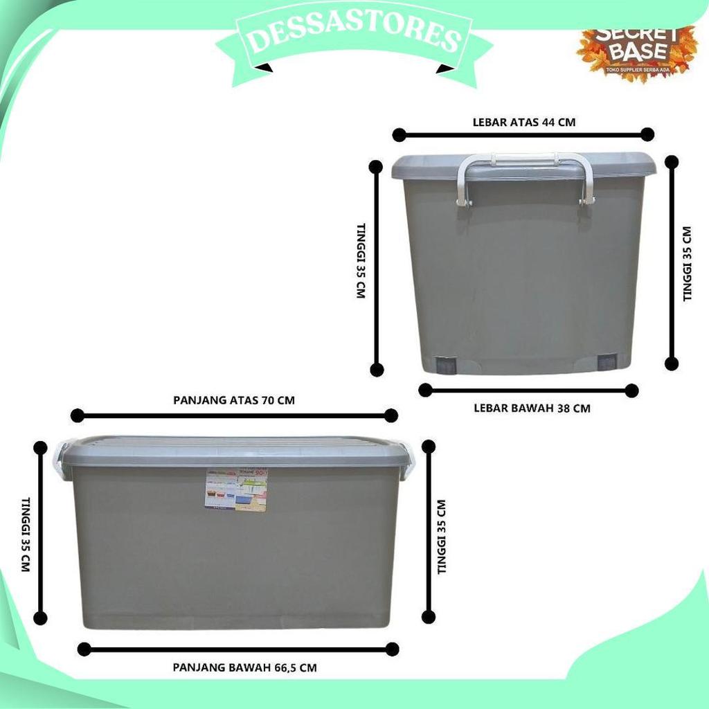 Jual Box Container 90 Liter - Dengan Roda / Box Plastik Serbaguna / Box ...