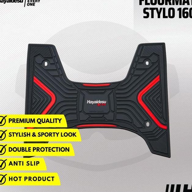 Jual Hayaidesu Honda Floor Mat Stylo 160 Kaet Motor Floor Mat Quality ...