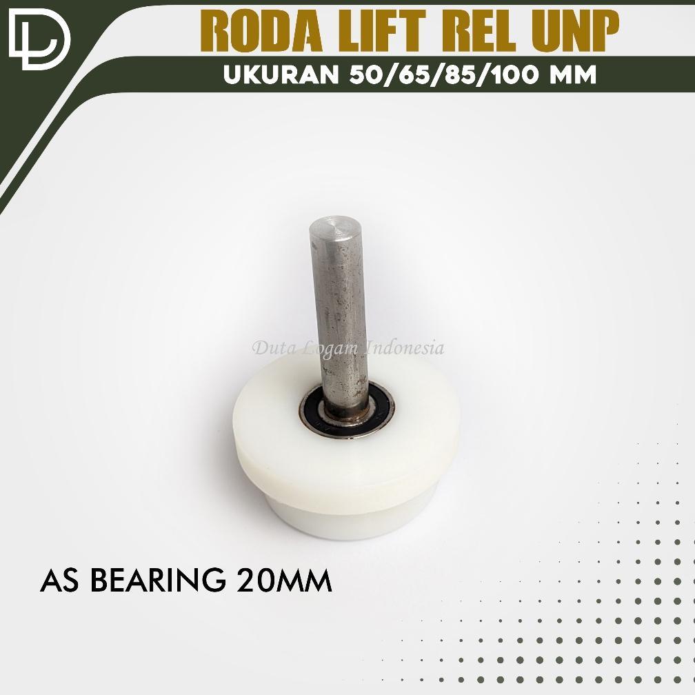 Jual Roda Lift Barang UNP Nilon Bearing AS Ukuran 50 / 65 / 85 / 100 mm ...