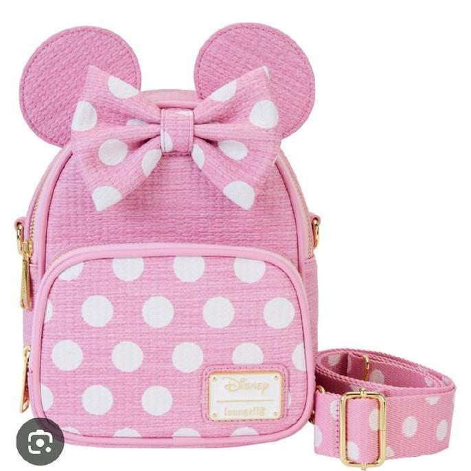 Jual loungefly Disney Minnie pink mini backpack original | Shopee Indonesia