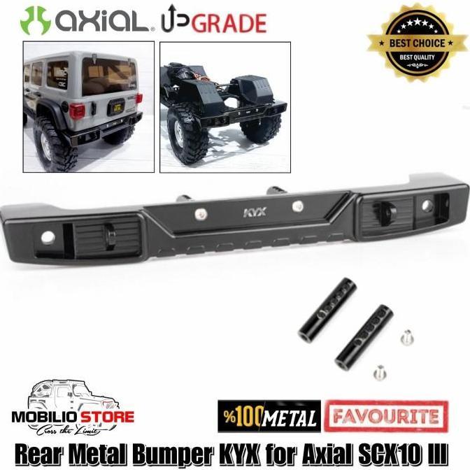 Jual REAR BUMPER METAL KYX ALUMINUM CNC ALLOY RC AXIAL SCX10 III ...