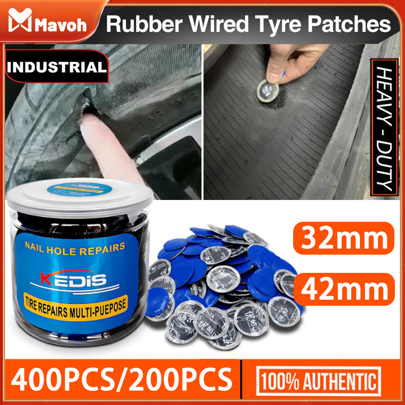 Jual 400PCS/200PCS Tiptop Tambal Ban Tire Patch Cold Patch Tiny Round ...