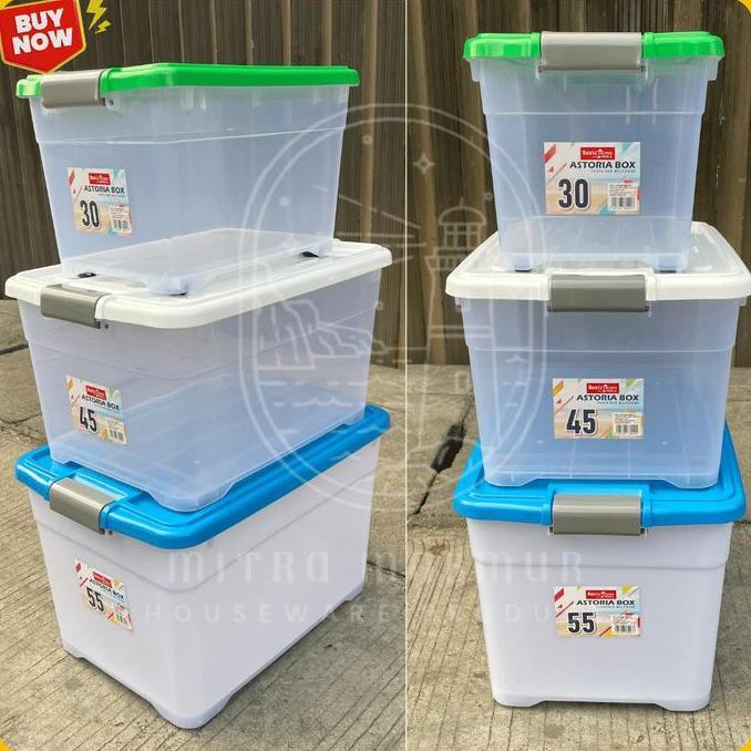Jual KONTAINER BOX RODA 30 45 55 LITER BASIC HOME LION STAR CONTAINER ...