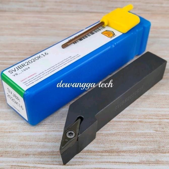 Jual Holder bubut SVJBR 2020 K16 insert VBMT16 stang bubut luar kanan ...
