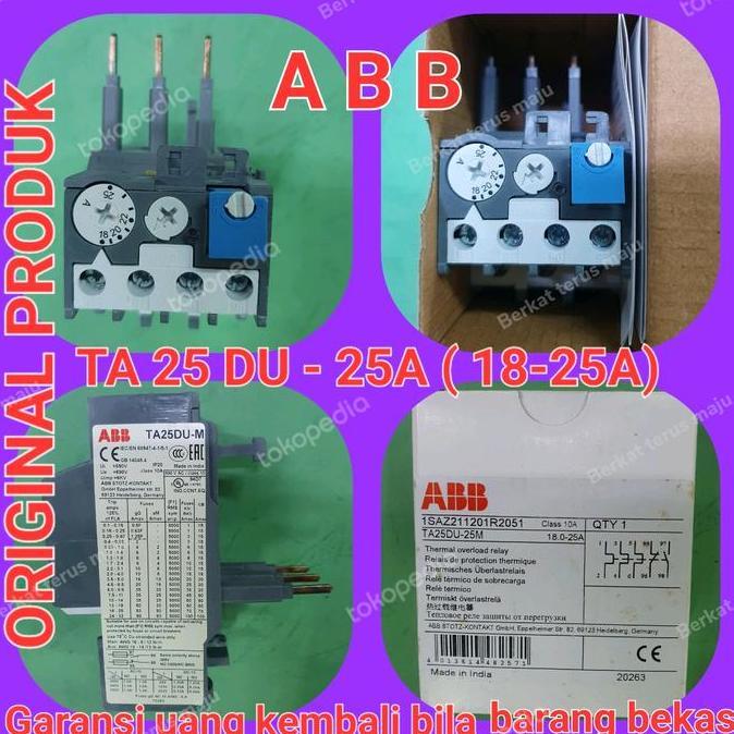 Jual Terjangkau Overload ..Abb Ta25 Du 25A (18-25A) | Shopee Indonesia