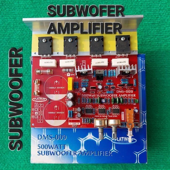 Jual dms 009 kit subwofer mono 500w c5200 a1943 ori subw platinum pcb ...