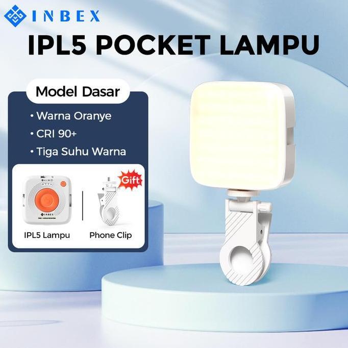 Jual INBEX IPL5 Pocket Ringlight Mini Led Lighting Konten Portable ...