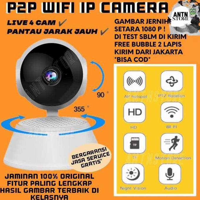 Jual V380 Ip Camera Cctv Wifi Indoor Hd 720P Ip Cam Wireless P2P ...