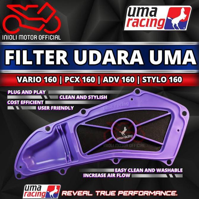 Jual FILTER UDARA UMA RACING ADV 160 PCX 160 VARIO 160 STYLO 160 K1Z ...