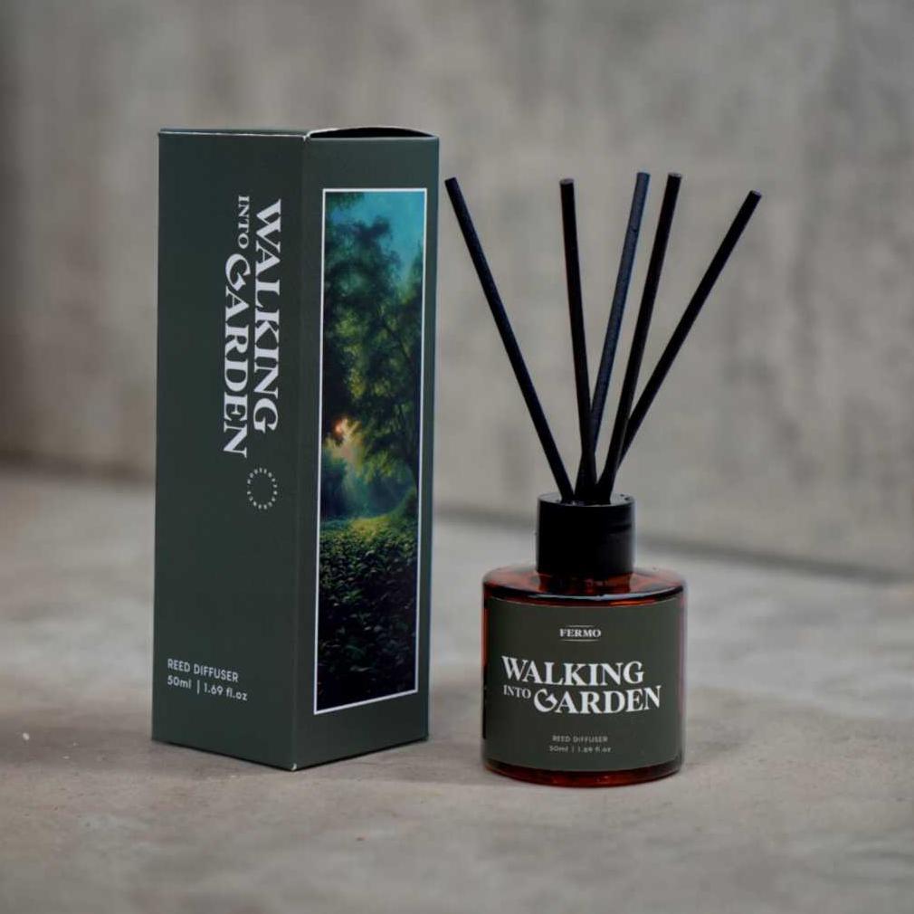 Jual Reed Diffuser Wangi Green Tea - FERMO Walking Into Garden 50ml ...