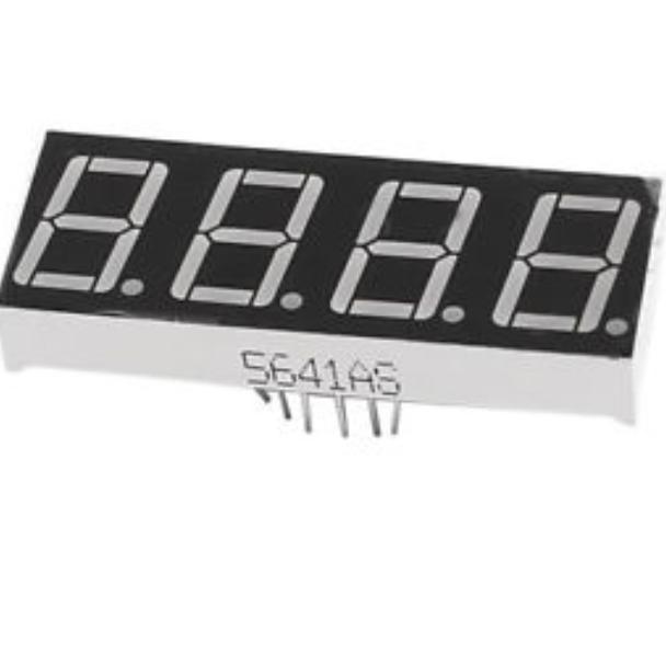 Jual LED DISPLAY 7 SEGMENT SEVEN 4 DIGIT SEGMEN MERAH 0.56