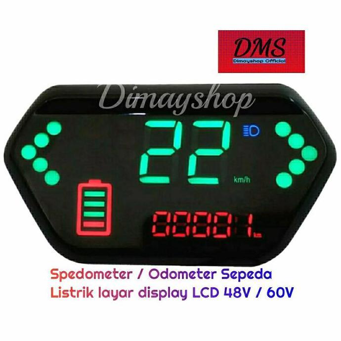 Jual SPEEDOMETER SEPEDA LISTRIK / ELECTRIC E BIKE DIGITAL LCD 48V / 60V ...