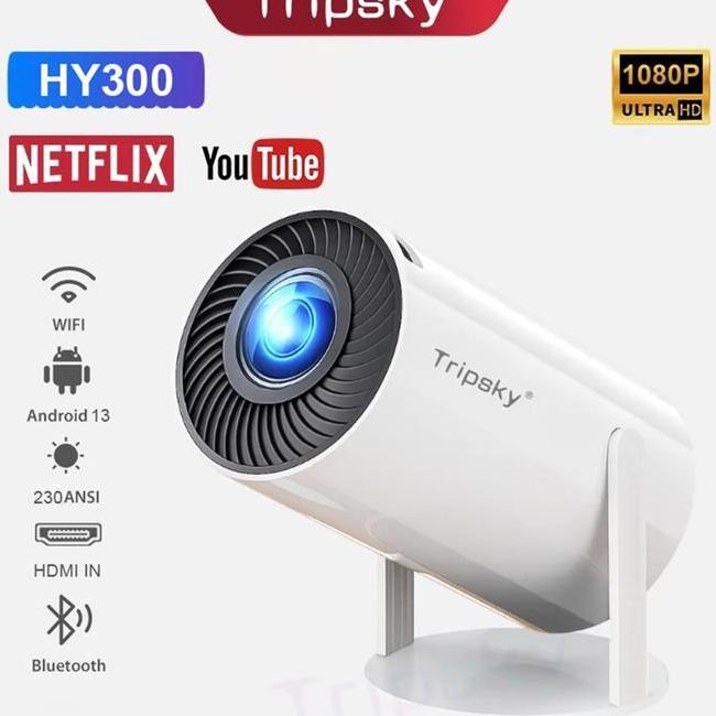 Jual Tripsky Projector 4K Ultra Hd Hy300 Smart Android Videotron ...