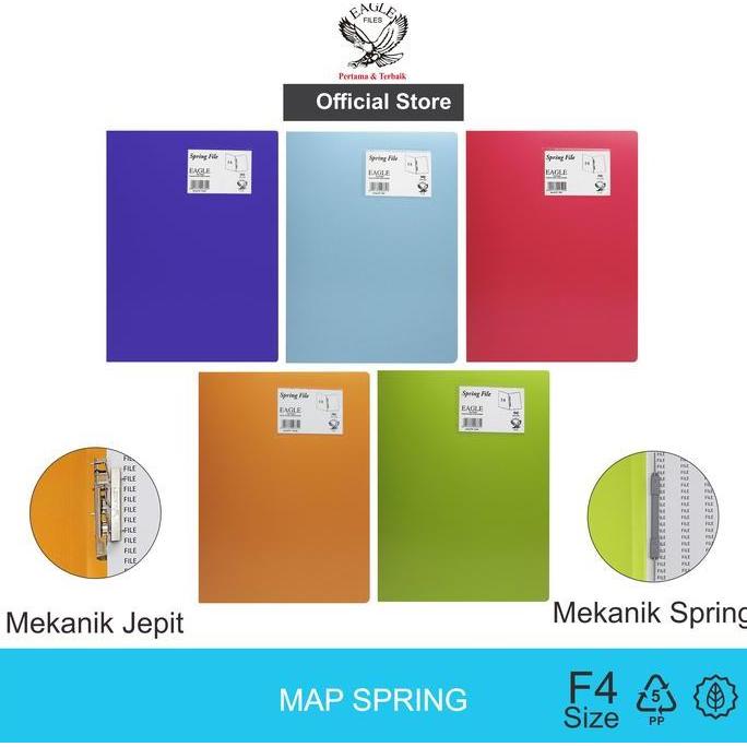 Jual NEW MAP SPRING EAGLE FILES SPRING FILE MAP PLASTIK SNELHECTER FILE ...