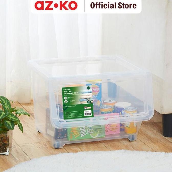 Jual AZKO Stora Shiro Kotak Penyimpanan Flat Kotak Serbaguna Wadah ...